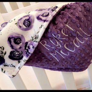 Customized made personalized baby blankets